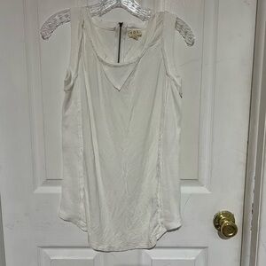 POL White Sleeveless Tank Top